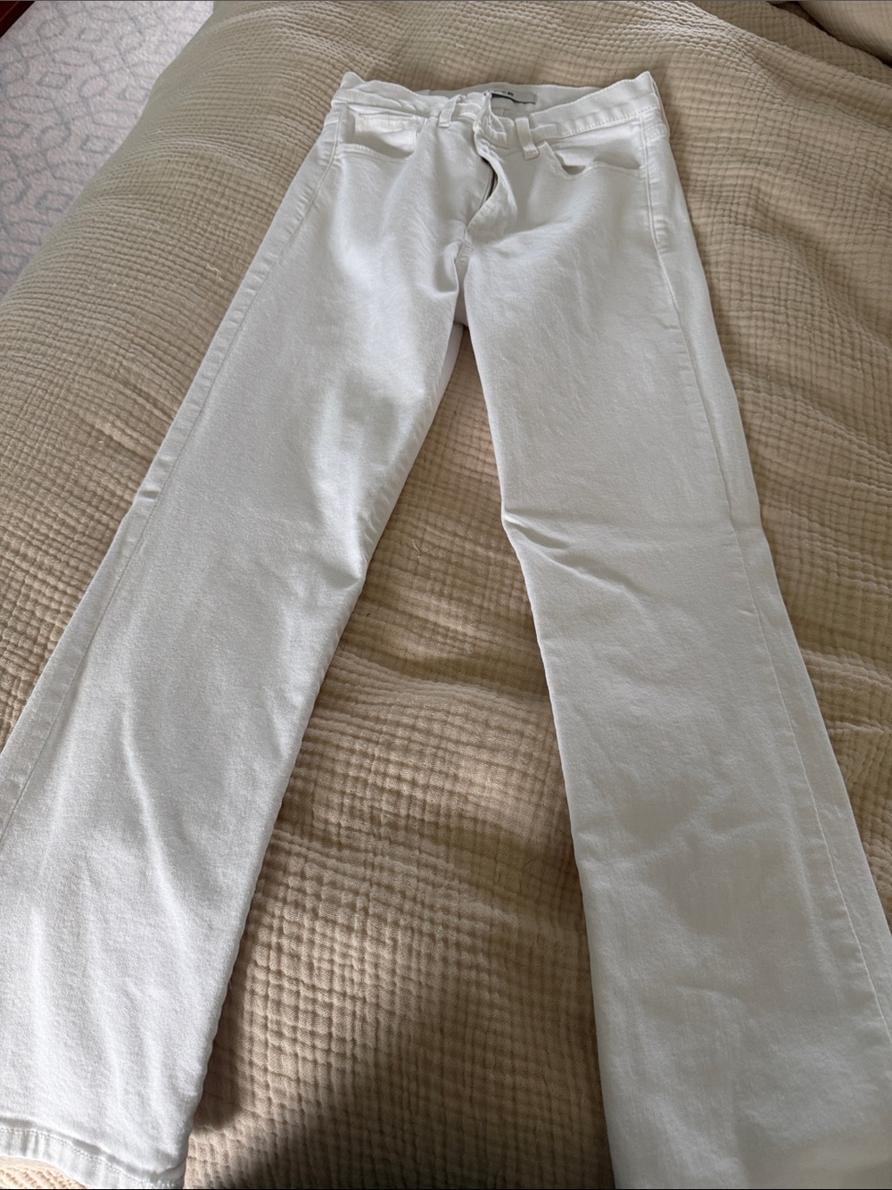Joe's Jeans White High Rise Crop Bootcut - Picture 2 of 2